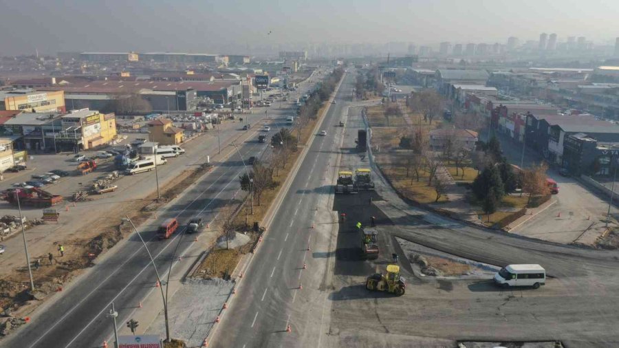 Büyükşehir’in İki Bulvarı Birbirine Bağlayan Yol Çalışmasında Sona Doğru