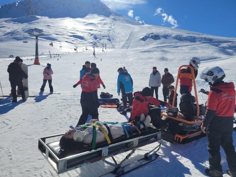 Kayak Yaparken Kontrolünü Kaybetti, Sıra Bekleyenlere Çarptı:4 Yaralı
