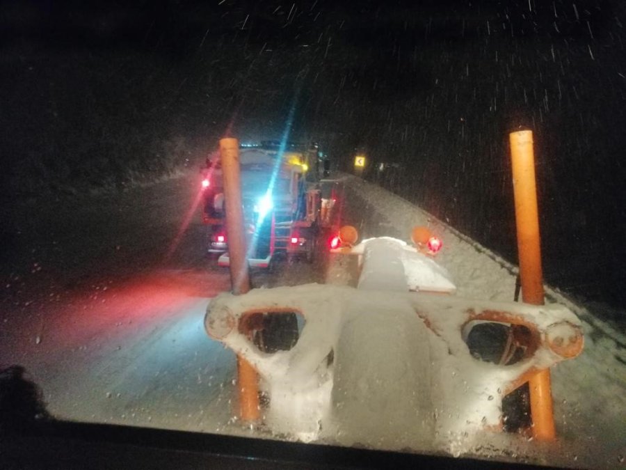 Antalya- Konya Kara Yolu Tırların Geçişine Kapatıldı