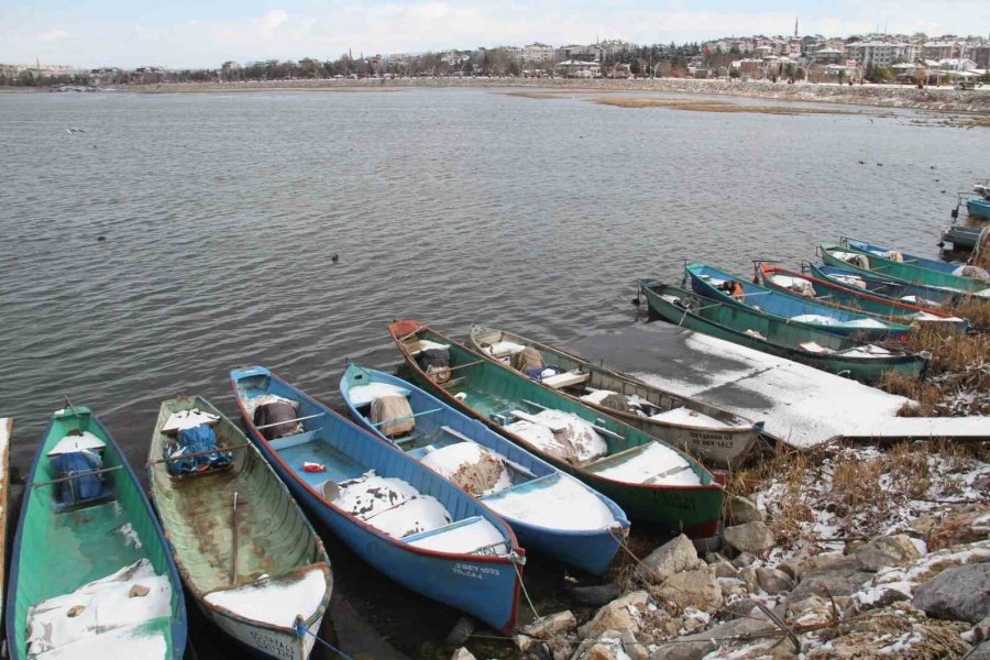 Kuraklık Tehlikesiyle Karşı Karşıya Olan Beyşehir Gölü’ne Kar Yağışı Umut Oldu