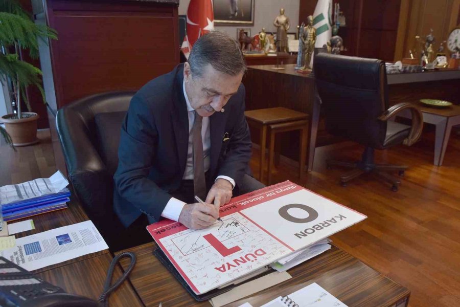 Başkan Ataç’tan Karbon:0-dünya:1 Kampanyası’na Destek