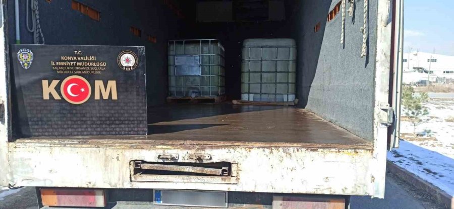 Konya’da 6 Bin 220 Litre Kaçak Akaryakıt Ele Geçirildi