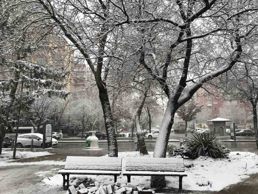 Konya’da Kar Yağışı Yeniden Başladı