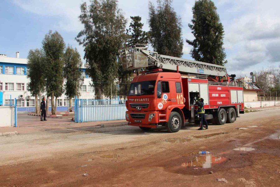 Okulun Kedisi Okulda Mahsur Kalıp Pencereye Çıktı, Ekipler Alarma Geçti