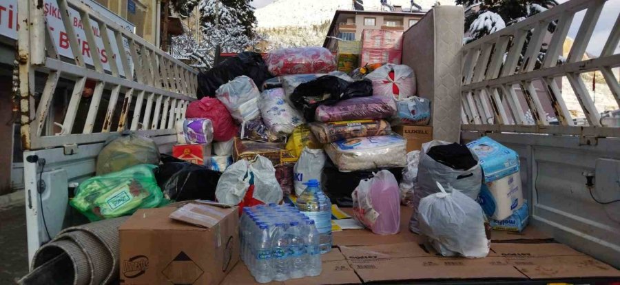 Ermenek İlçesinden Deprem Bölgesine 1 Tır Dolusu Yardım
