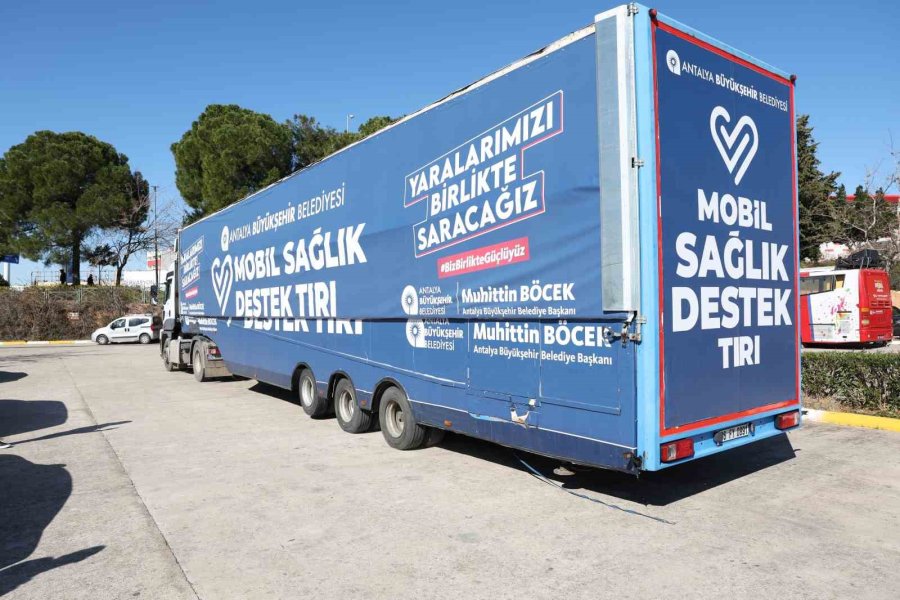 Antalya’dan Deprem Bölgesine Sağlık Ekipman Desteği