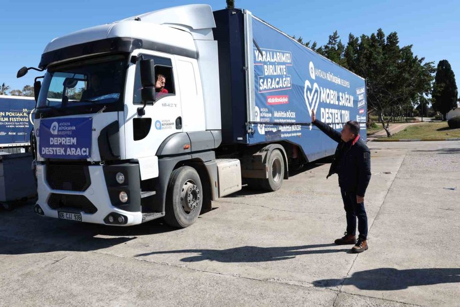 Antalya’dan Deprem Bölgesine Sağlık Ekipman Desteği