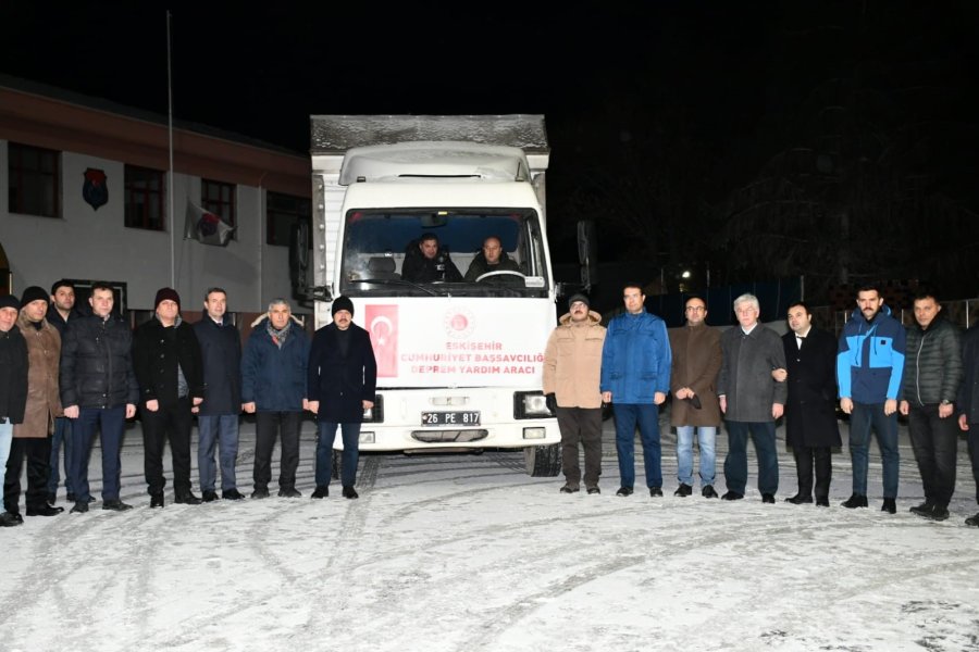 Eskişehir Cumhuriyet Başsavcılığı Yardım Araçları Yola Çıktı