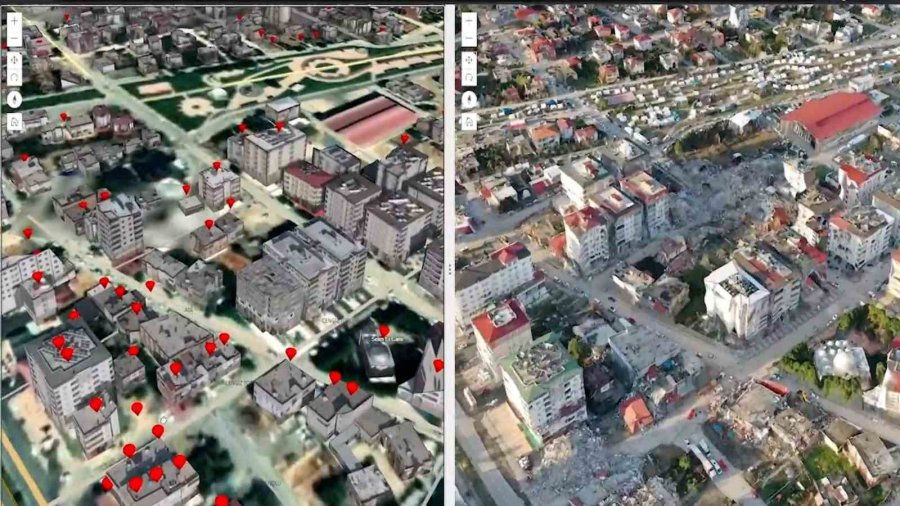 Çevre, Şehircilik Ve İklim Değişikliği Bakanlığı, Uydu Ve İha’larla Hasar Tespit Çalışmaları Yapıyor