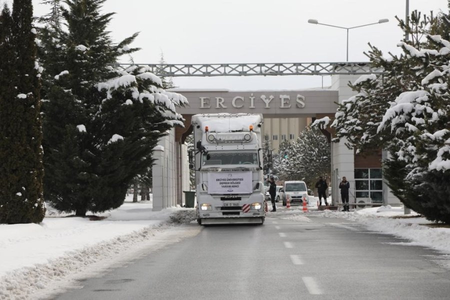 Erü’nün Deprem Bölgesine Desteği Sürüyor