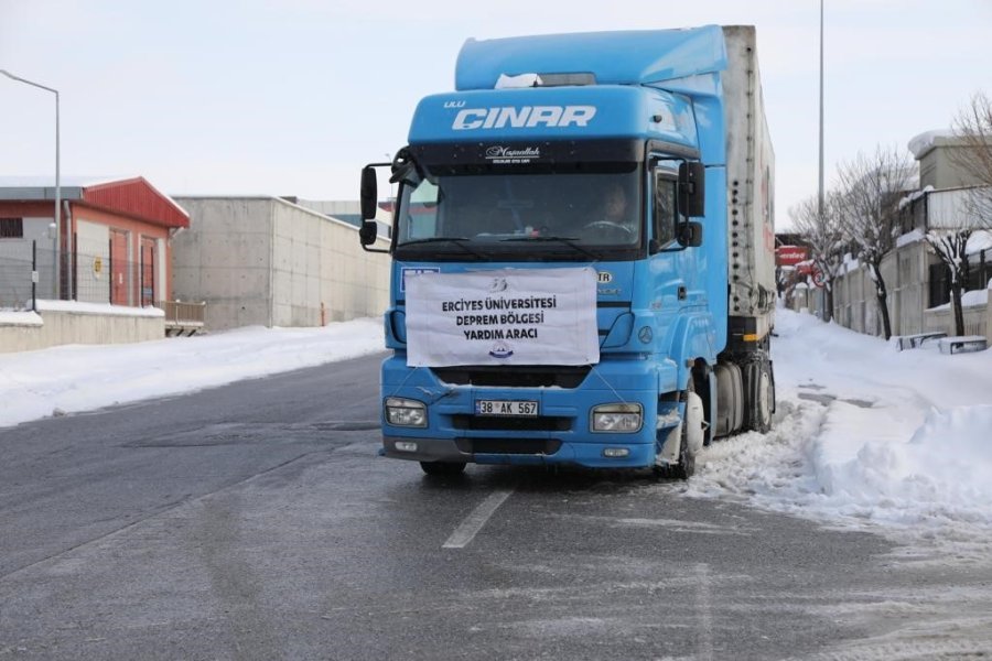 Erü’nün Deprem Bölgesine Desteği Sürüyor
