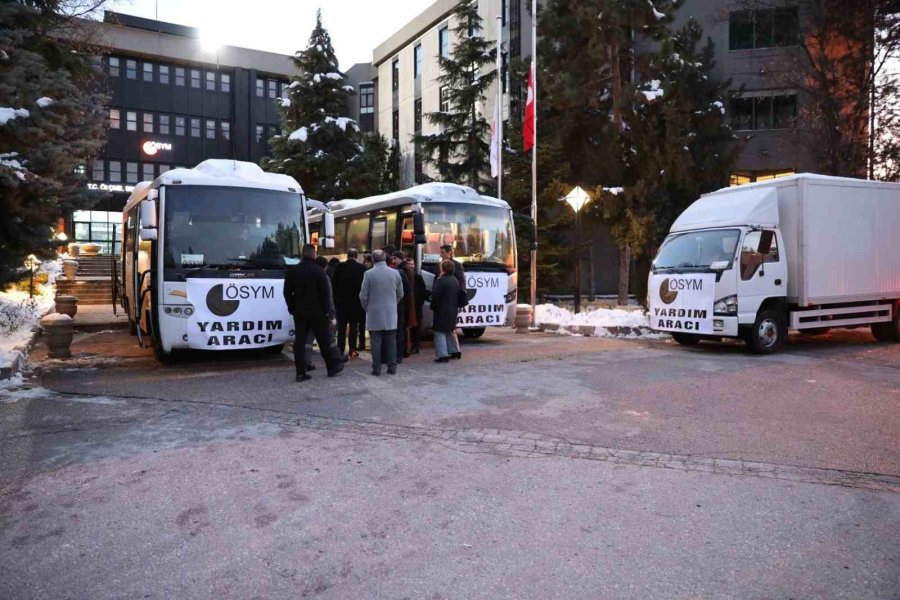 Ösym’den Deprem Bölgelerine Yardım