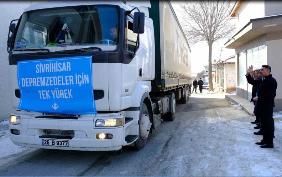 Sivrihisar’dan Bir Tır Yardım Daha Yola Çıktı