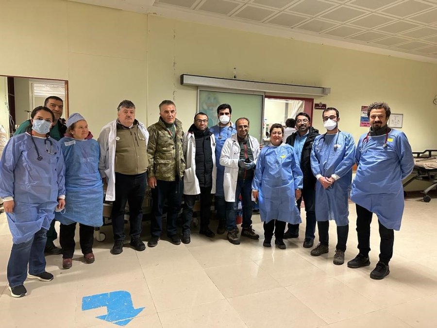 Kayserili Gönüllü Hekimler Deprem Bölgesinde