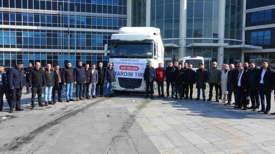Kayseri Adliyesi’nden Depremzedelere Yardım Eli