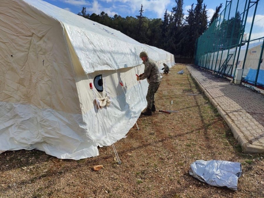 Msb: “kahramanmaraş’ta 100 Adet Çadırın Kurulumu Tamamlandı”