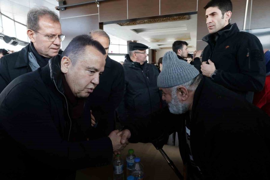 Başkan Böcek İkinci Kez Deprem Bölgesinde