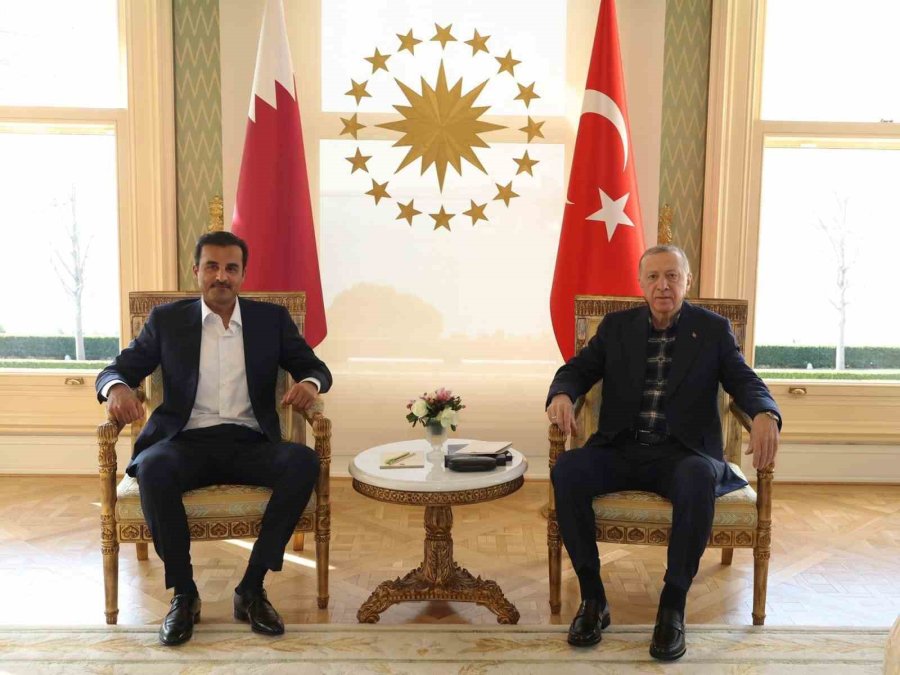 Cumhurbaşkanı Recep Tayyip Erdoğan’ın Katar Emiri Al Sani İle Görüşmesi Başladı