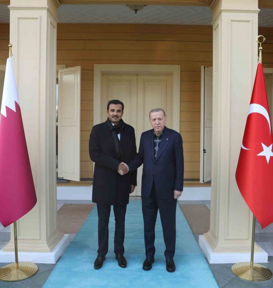 Cumhurbaşkanı Erdoğan, Katar Emiri Al Sani’yle Görüştü