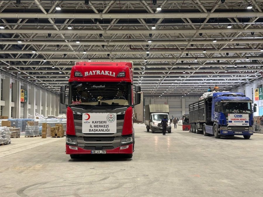 Kayseri’den Afet Bölgesi İçin Yardım Seferberliği