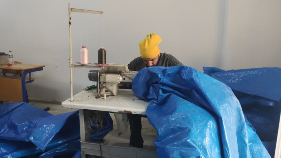 Develi’de Deprem Bölgesi İçin Çadır Üretimine Başladılar
