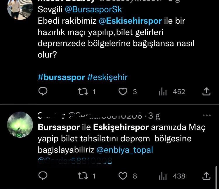 Ezeli Rakip Taraftarlarından Yardım Maçı Çağrısı