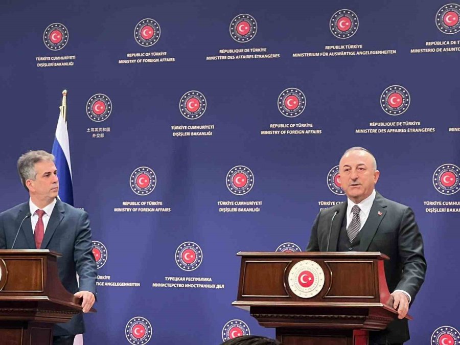 Dışişleri Bakanı Çavuşoğlu, İsrailli Mevkidaşı Cohen İle Bir Araya Geldi
