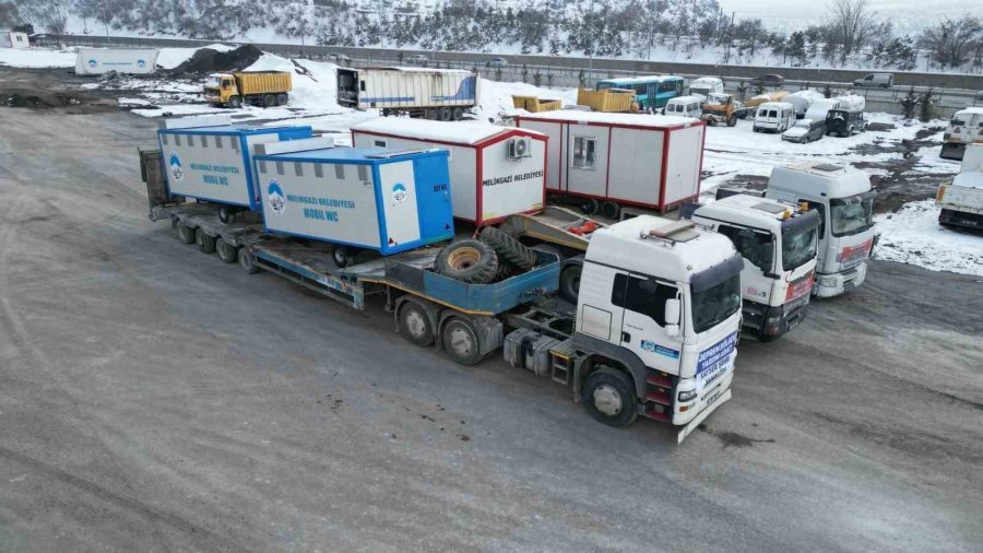 Melikgazi’nin Personel Ve İş Makineleri İle Kahramanmaraş’a Desteği Devam Ediyor