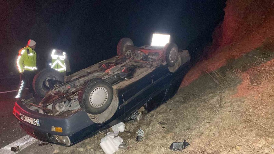 Aksaray’da Otomobil Takla Attı: 2 Yaralı