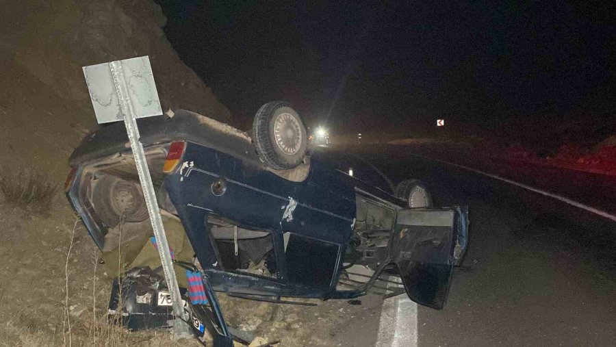 Aksaray’da Otomobil Takla Attı: 2 Yaralı