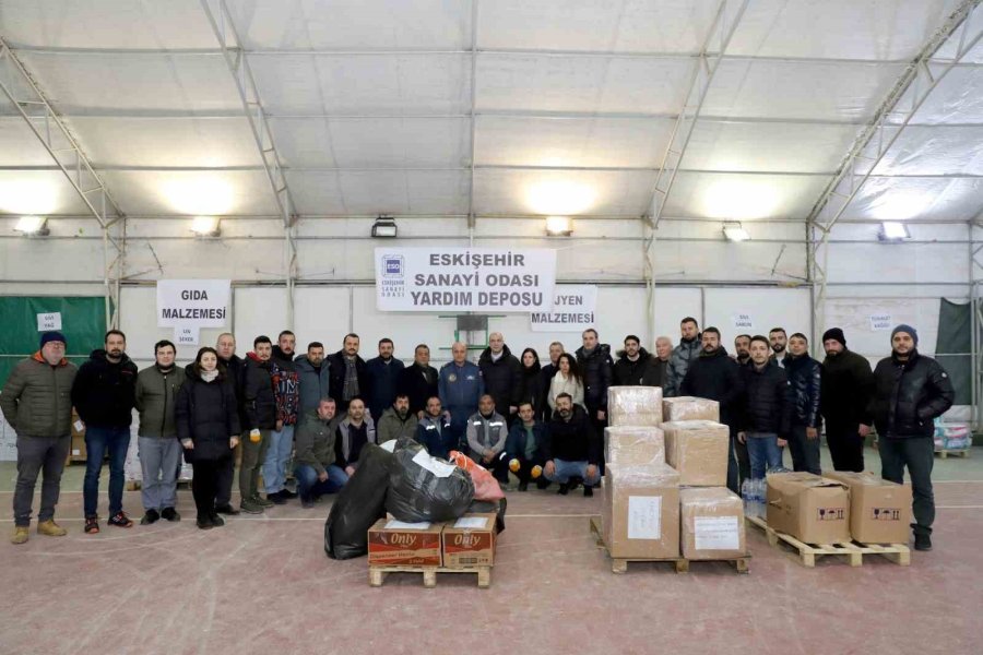 Eso Deprem Bölgesine 51 Tırla 30 Milyon Liralık Yardım Gönderdi