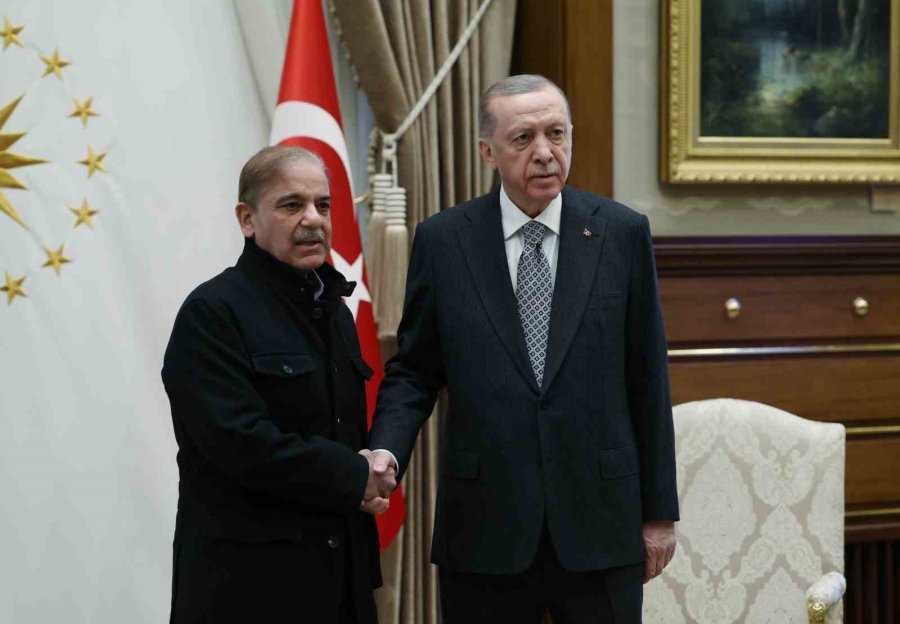 Cumhurbaşkanı Erdoğan, Pakistan Başbakanı Şahbaz Şerif’i Kabul Etti