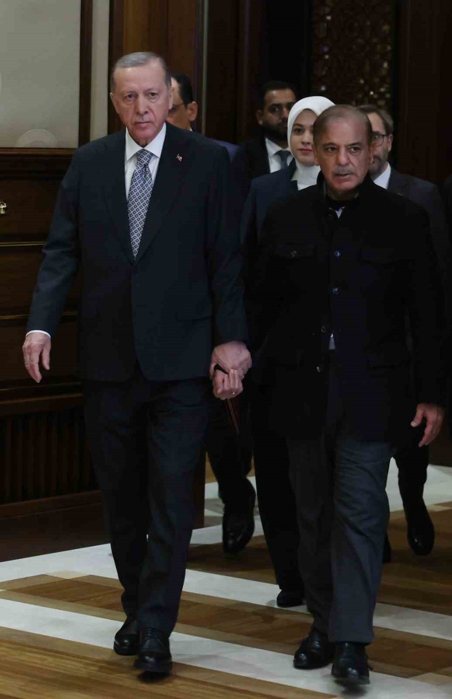 Cumhurbaşkanı Erdoğan, Pakistan Başbakanı Şahbaz Şerif’i Kabul Etti