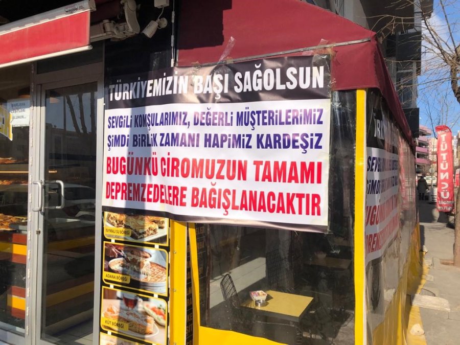 Eskişehirli Esnaf Bir Günlük Gelirini Depremzedelere Bağışladı