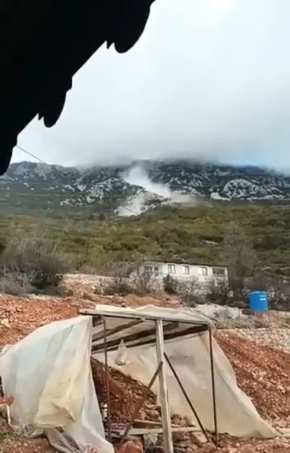 Antalya’da Dağdan Gelen Kaya Paniği