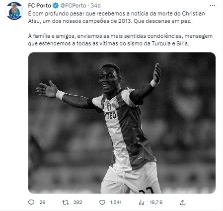 Christian Atsu İçin Eski Kulüplerinden Taziye Mesajı