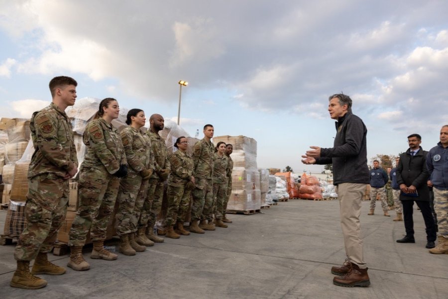 Abd Dışişleri Bakanı Blinken: “depremler İçin Yapılan İnsani Yardım 185 Milyon Dolara Çıkarıldı"