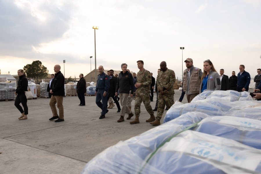 Abd Dışişleri Bakanı Blinken: “depremler İçin Yapılan İnsani Yardım 185 Milyon Dolara Çıkarıldı"