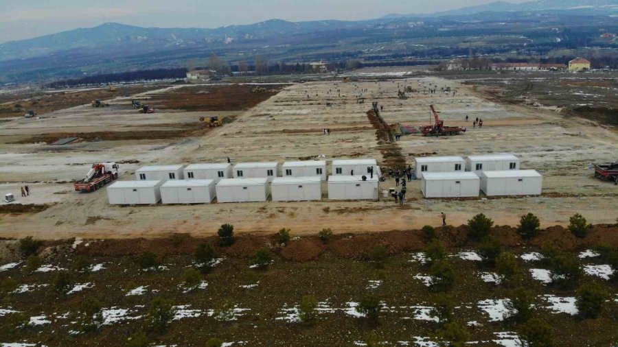 Malatya’da Konteyner Kentler Kurulmaya Başlandı