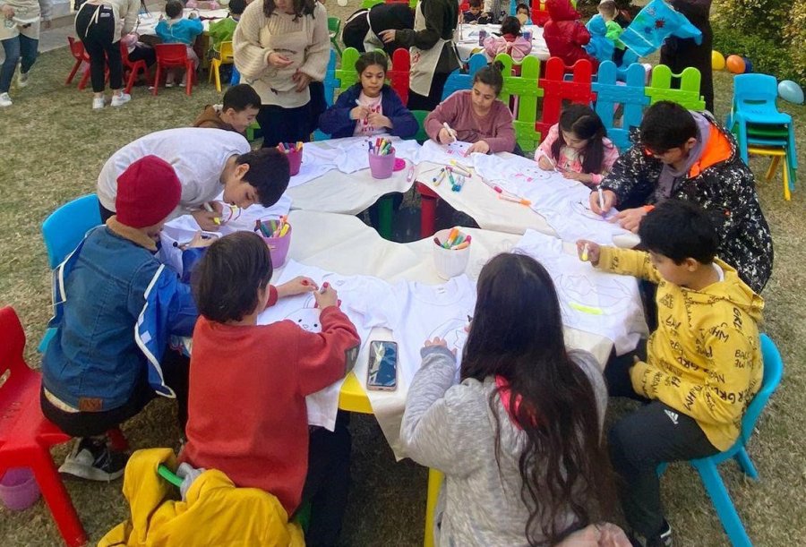 Kepez’den Depremzede Çocuklara Atölye Çalışması