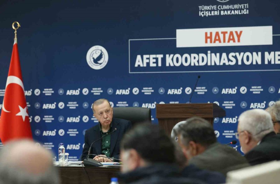 Cumhurbaşkanı Erdoğan, Hatay’da Kanaat Önderleri Ve Stk Temsilcileri İle Bir Araya Geldi