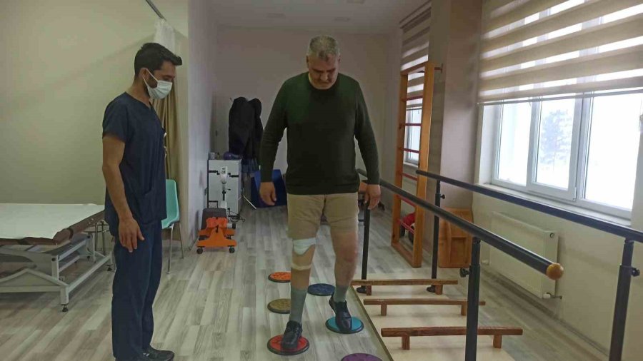 Bir Bacağı Protez Olan Gazinin Yürümesini Bel Fıtığı Da Engelleyemedi