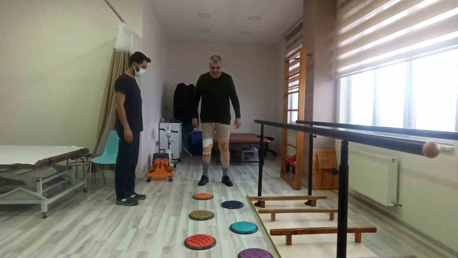 Bir Bacağı Protez Olan Gazinin Yürümesini Bel Fıtığı Da Engelleyemedi