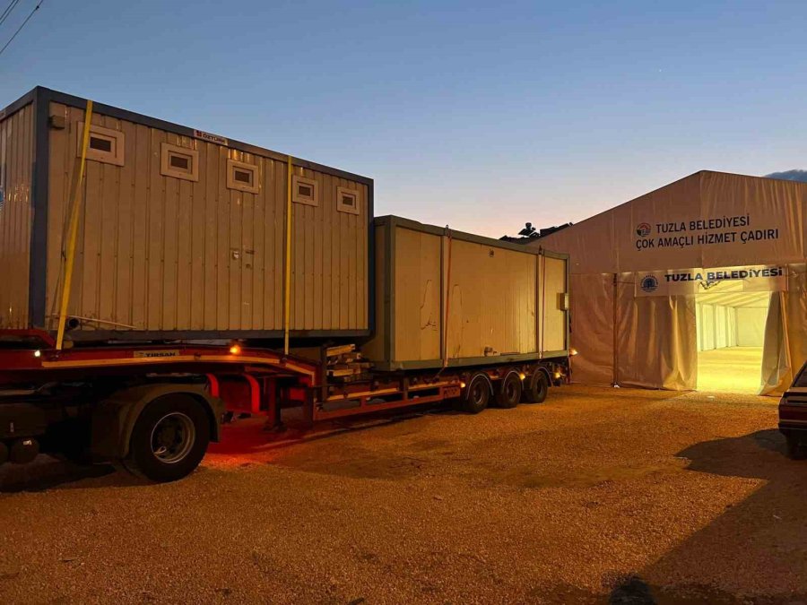 Tuzla Belediyesi, Hatay’a Konteyner Kent Kuruyor