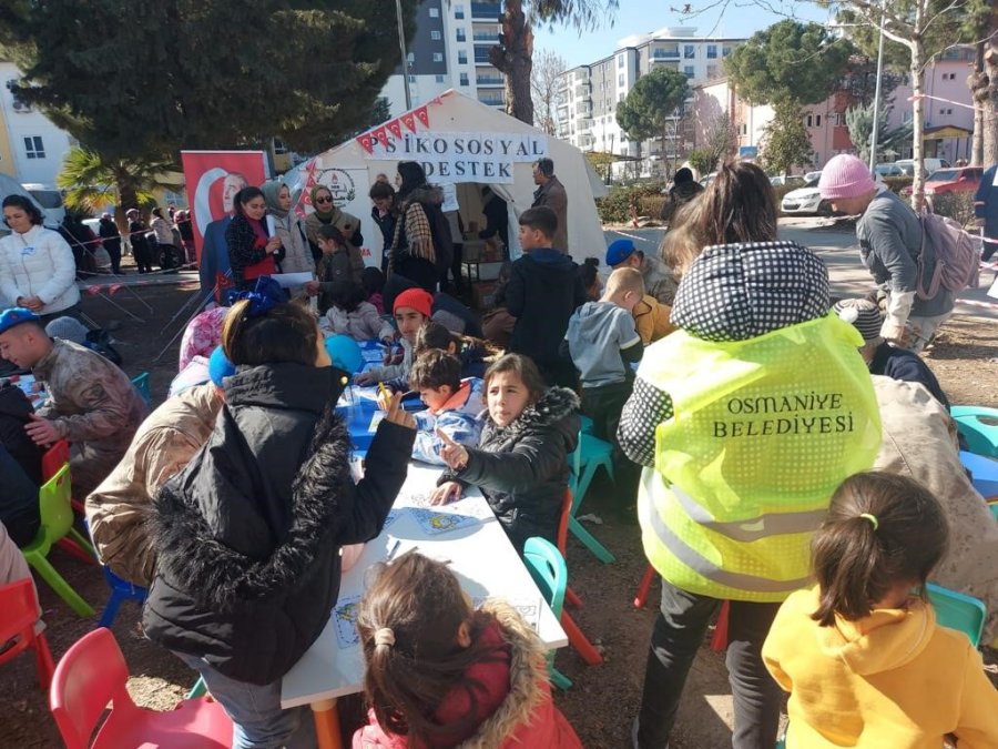 Osmaniye Belediyesinden, Depremzede Çocuklara Yönelik Moral Etkinlikleri