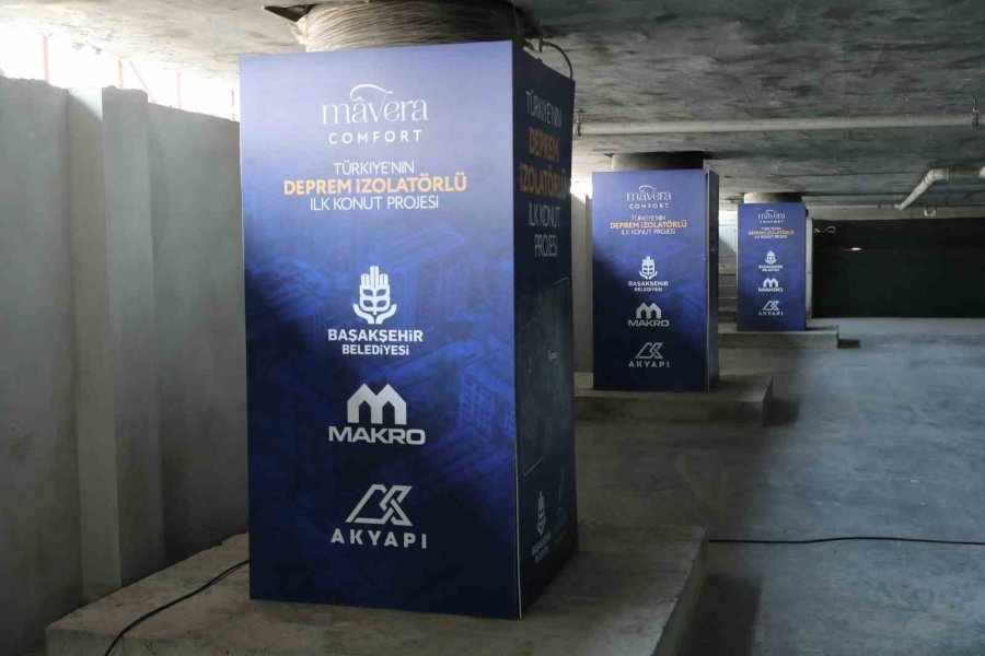 Deprem İzolatörlü Konutlar Başakşehir Belediyesi Garantörlüğünde Yapıldı