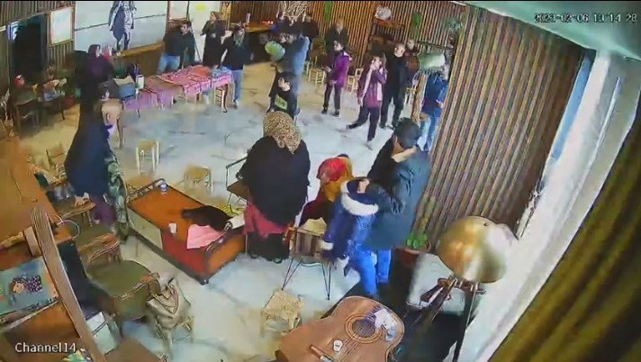 İkinci Depreme Anaokulunda Yakalandılar, Korku Anları Kameraya Yansıdı