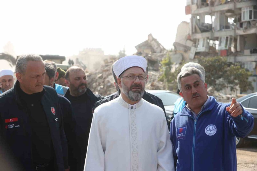 Diyanet İşleri Başkanı Erbaş, Hatay’da İncelemelerde Bulundu