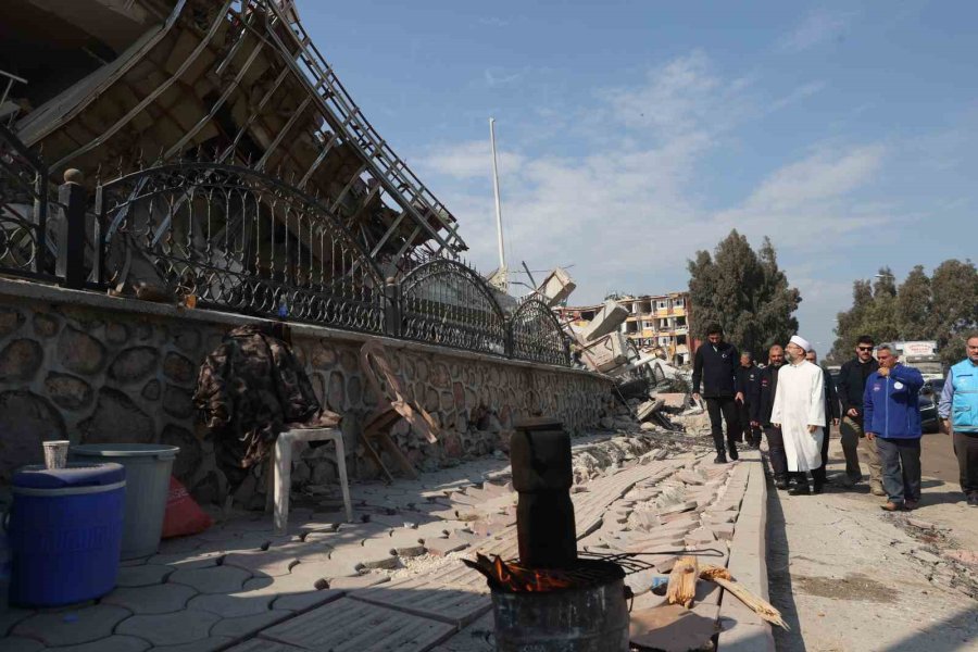 Diyanet İşleri Başkanı Erbaş, Hatay’da İncelemelerde Bulundu