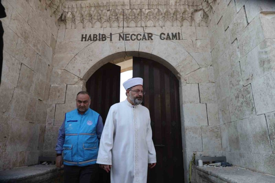 Diyanet İşleri Başkanı Erbaş, Hatay’da İncelemelerde Bulundu